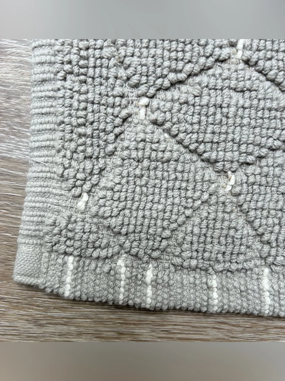 Brand New-Martex Restore Diamond Geometric Bath Rug with Non-Skid Backing